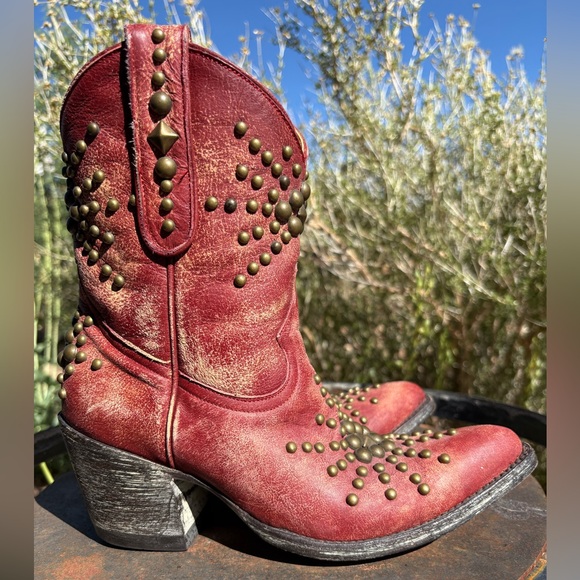Old Gringo Shoes - Old Gringo Red Studded Boots
